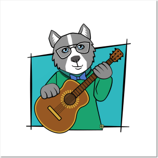 Grey Dog Guitar Music Posters and Art